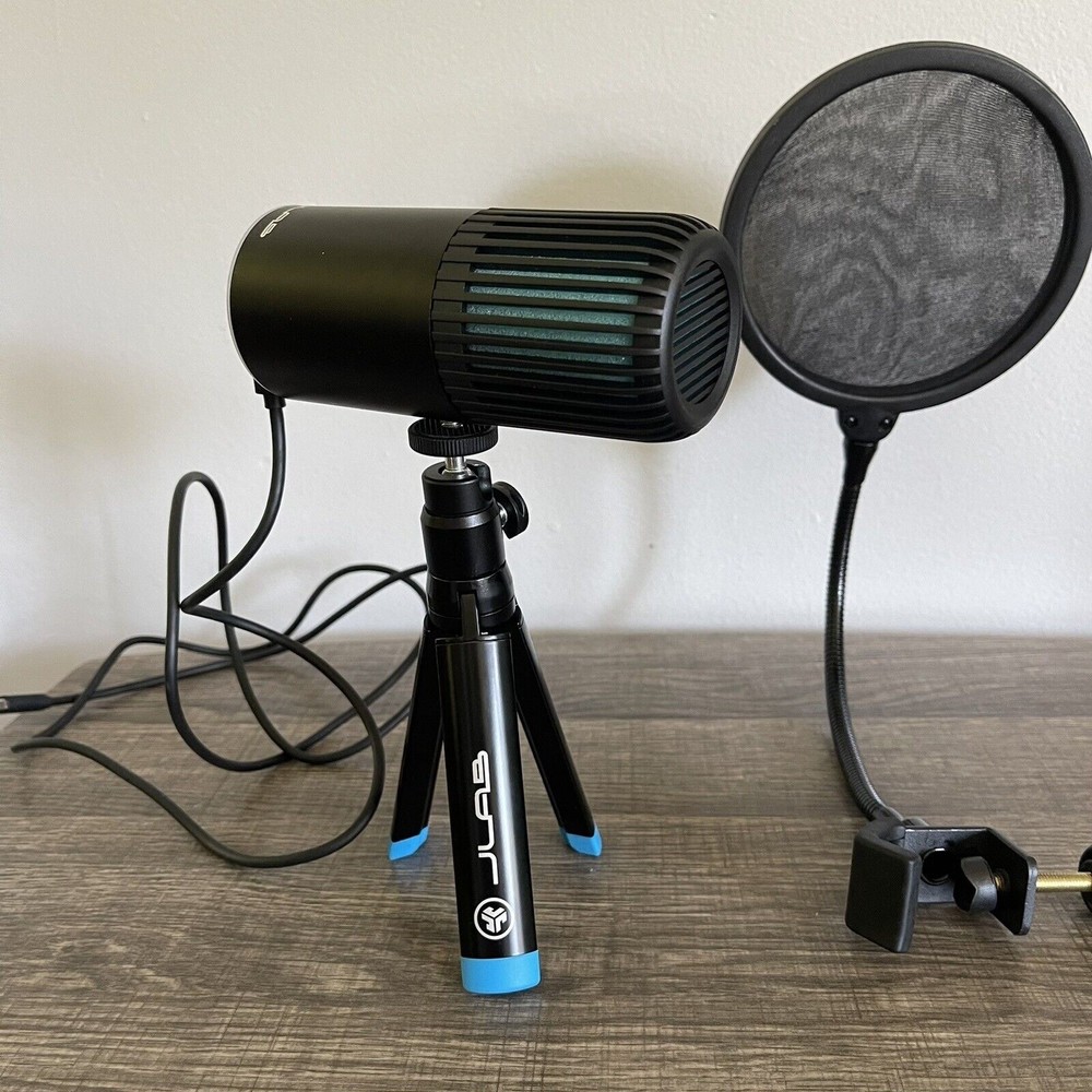 JLab Talk Go USB Microphone - Black (MTALKGORBLK4) And Filter